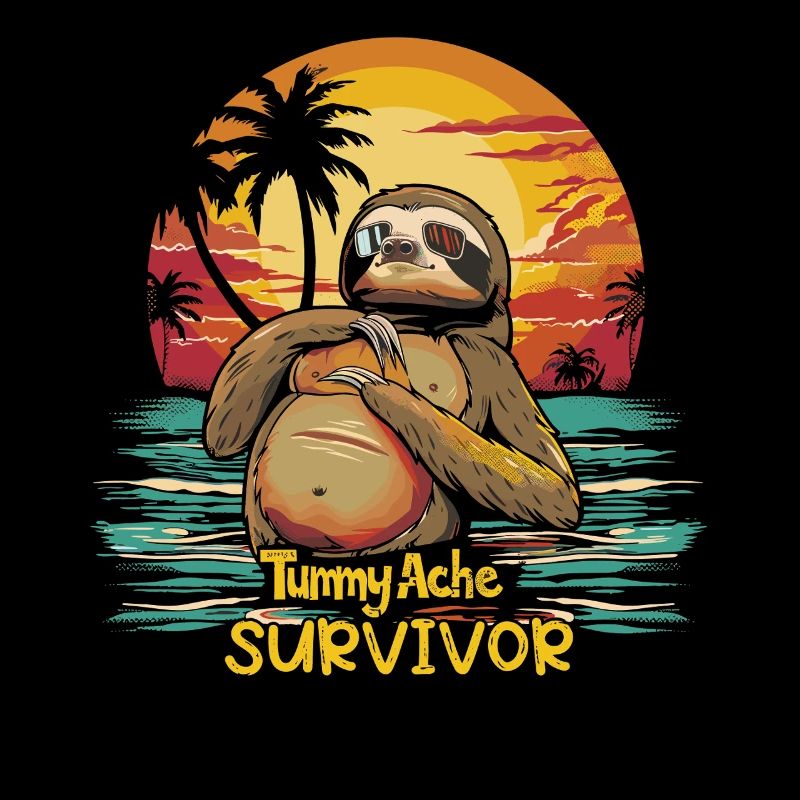 Funny Sloth Meme Stomach Ache