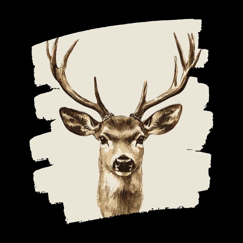 Hirsch mit Geweih