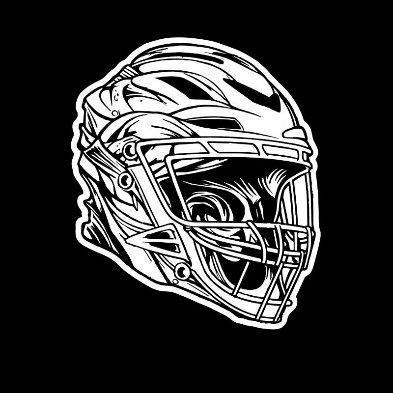 Lacrosse Helmet Sketch
