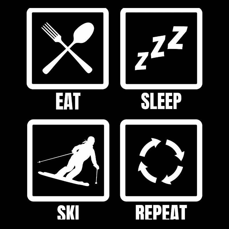 Manger Dormir Ski Répéter