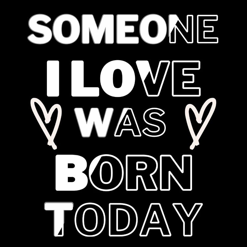 Bold Love Born Today Typographie Design