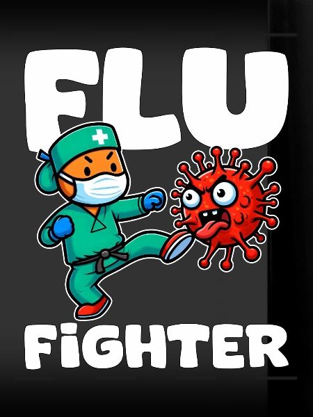 FLU FIGHTER - KRANKENSCHWESTER GESCHENK