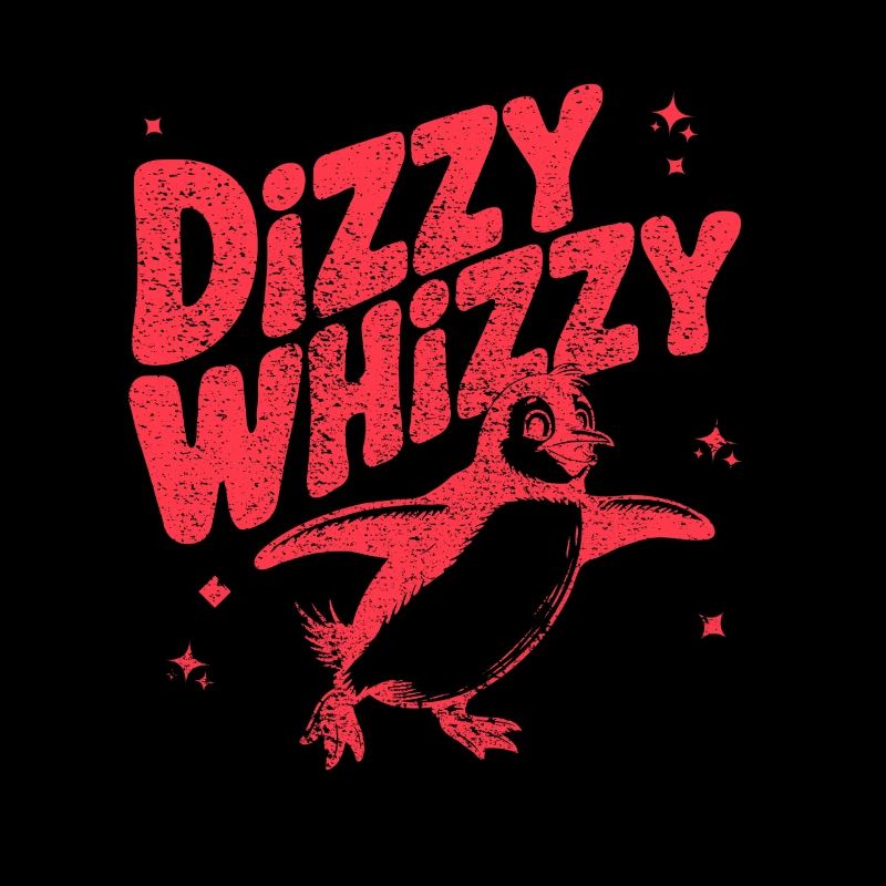 Dizzy Whizzy Penguin Illustration