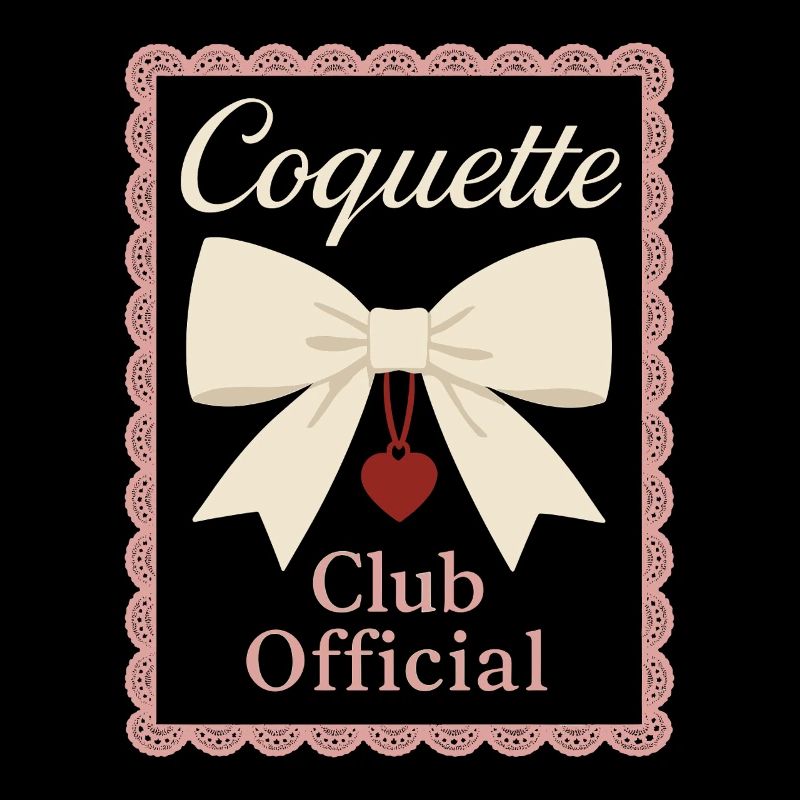Coquette Ästhetik Schleifenmuster Girly Pastell
