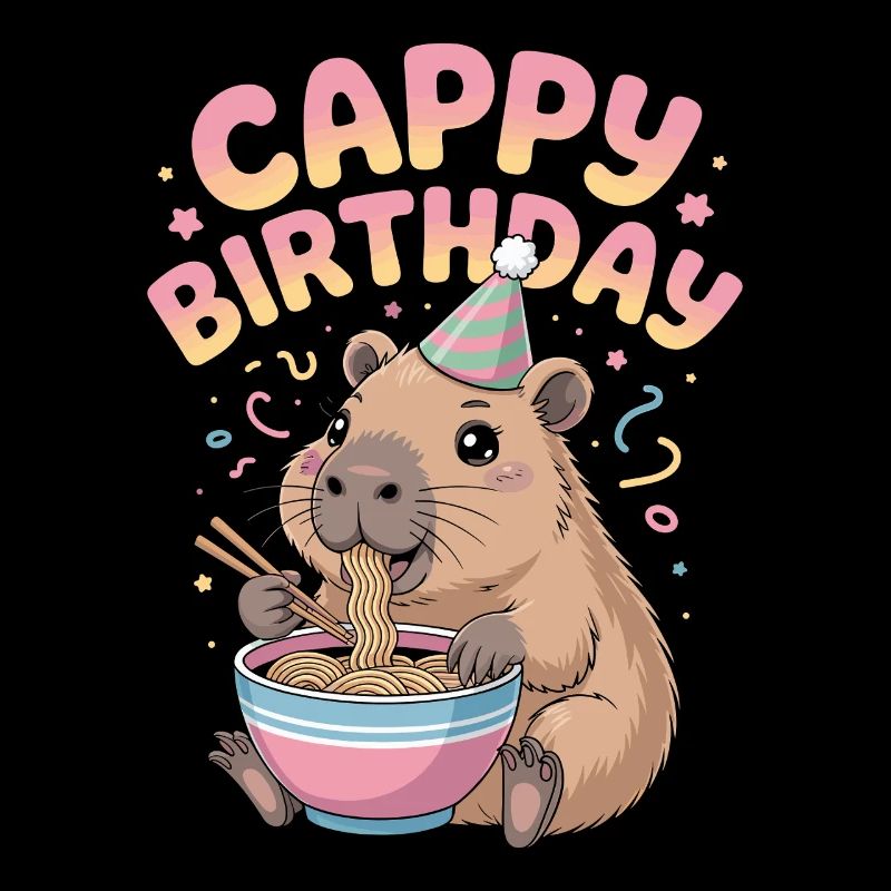Anniversaire de Cappy Ramen Capybara ANNIVERSAIRE DE CAPPY