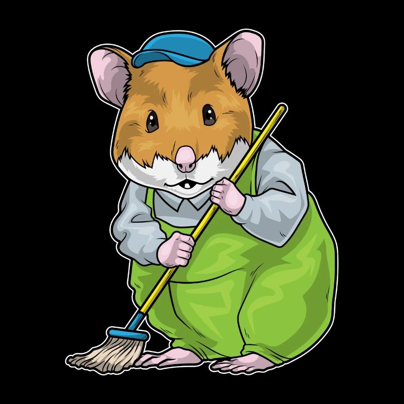 Hamster Cleaning Mop
