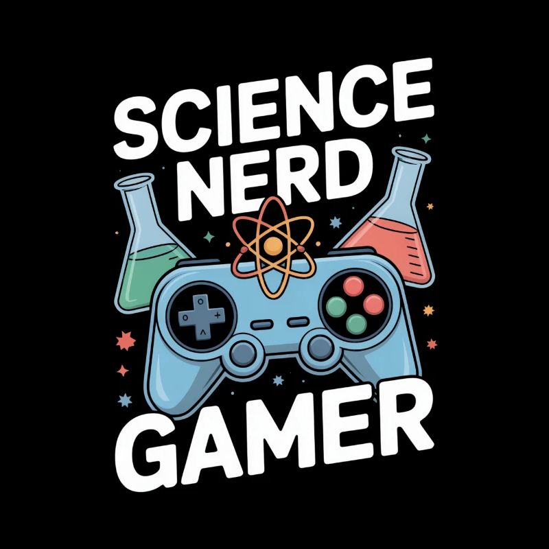 Science Nerd Gamer Controller Chemistry Lab
