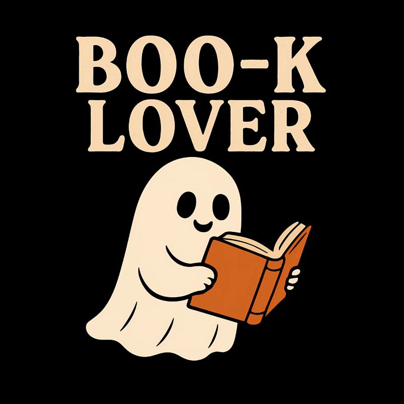 Cute Ghost Book Lover Print