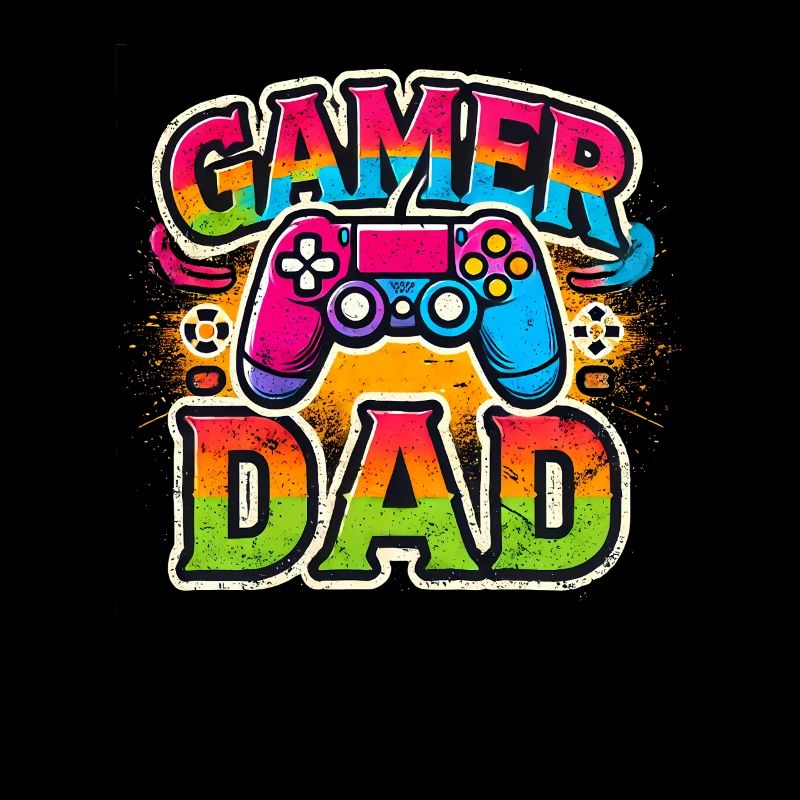 Gamer Dad Rainbow Controller, Père Gaming