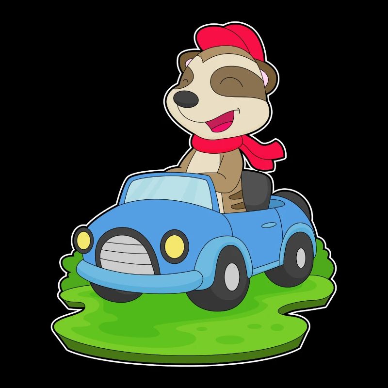 Erdmännchen Auto