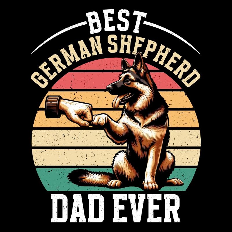 German Shepherd Dad Father's Day Father