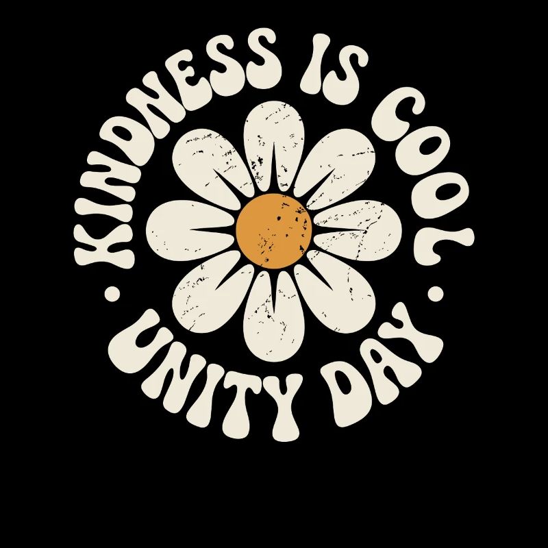 Kindness is cool retro beautiful message