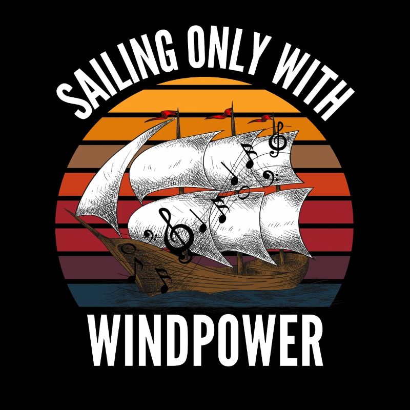 SAILING ONLY WITH WINDPOWER