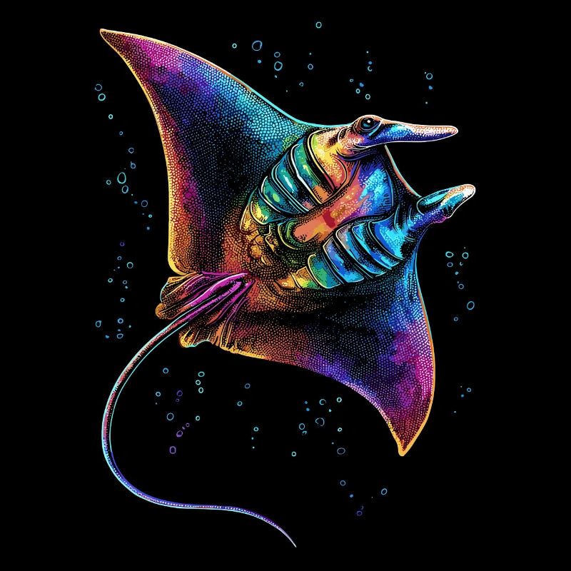 Manta Ray, Devil Ray, Stingray, Diver