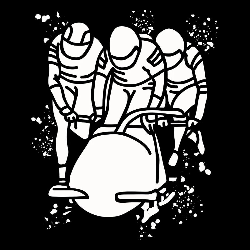Bobfahrer Bobschlitten Viererbob
