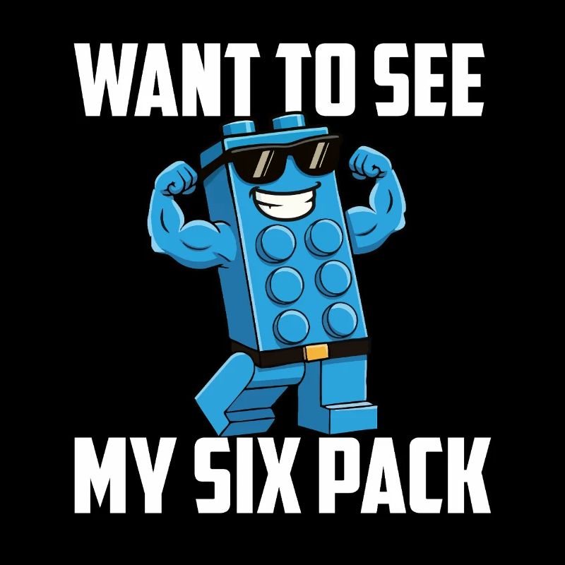 Je veux voir mon bloc de construction de briques Six Pack 