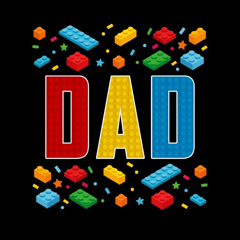 Papa brique constructeur paternité bâtiment de bloc