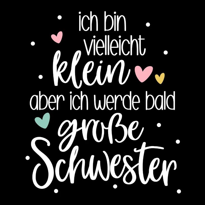 Ich bin klein aber ich werde bald große Schwester 