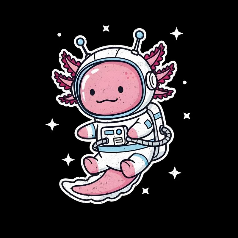 Astronaute axolotl