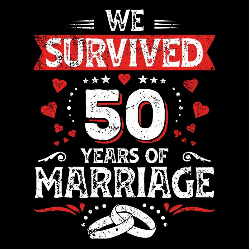 50 Hochzeit Jahrestag Ehemann Ehefrau Ehe