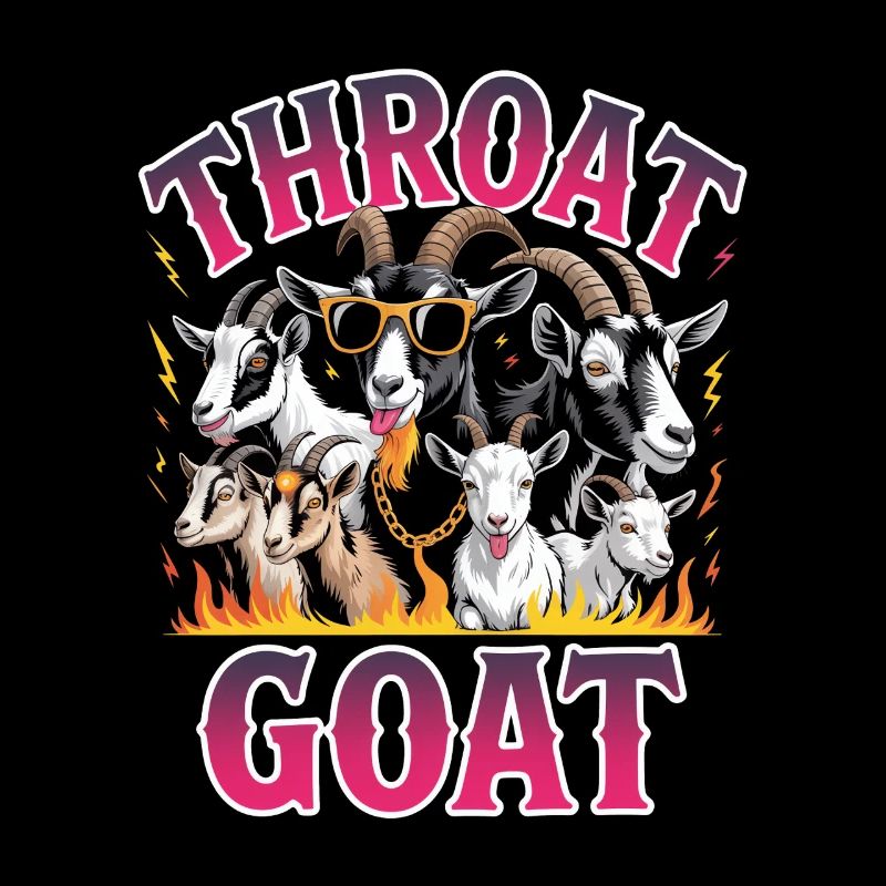 Throat Goat Meme Y2K Bootleg