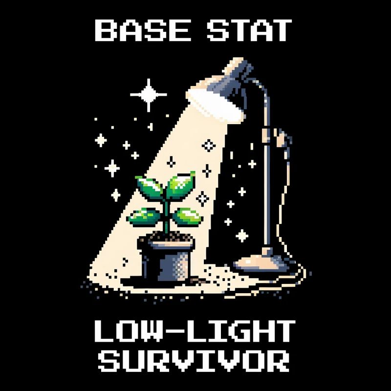 Low-Light Survivor | Plants Gamer Saying