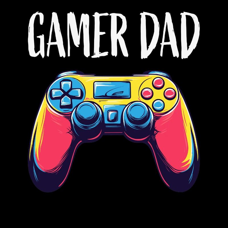 Gamer Dad Neon Controller