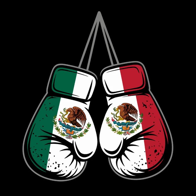 Mexico Flags Boxing Gloves