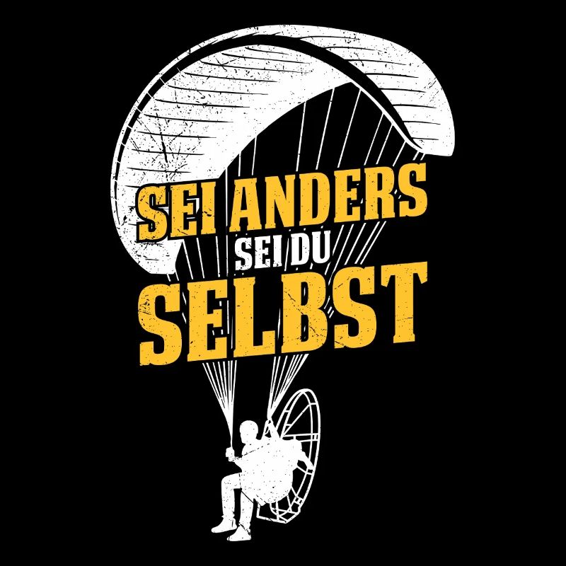 Gleitschirm SEI ANDERS SEI DU SELBST Lustiges
