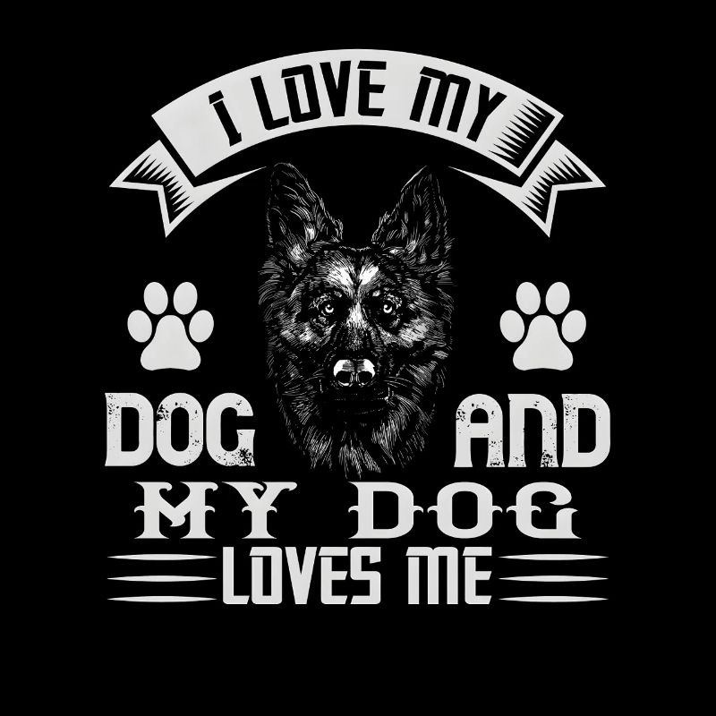 I Love My Dog – German Shepherd Design