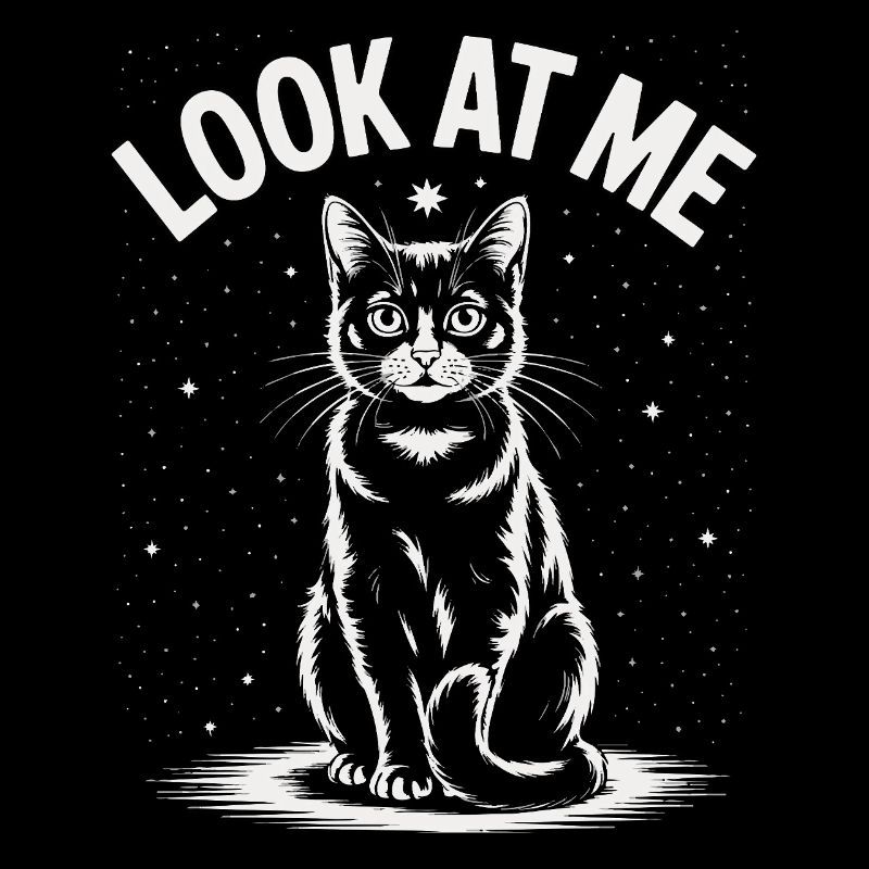 Regarde-moi - Ciel étoilé de chat