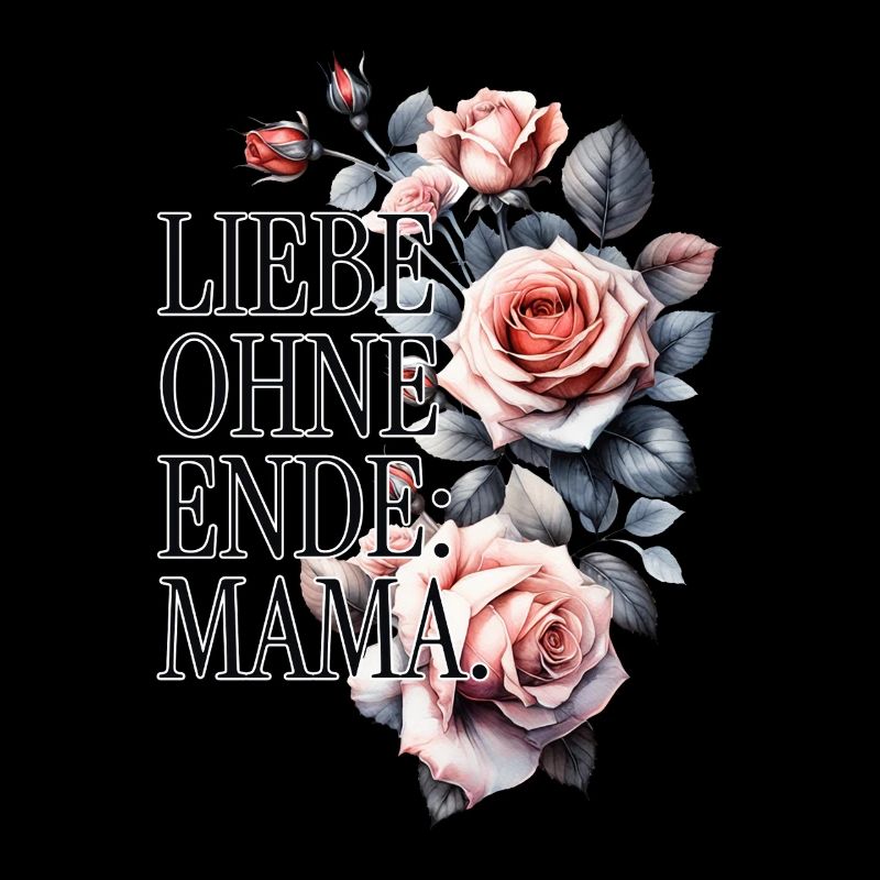 Love Without End Mom Roses Design Gift