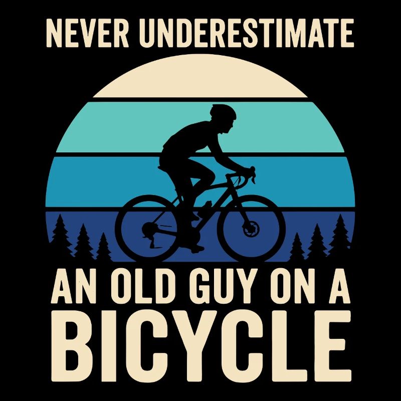 Never Underestimate Old Guy Bicycle