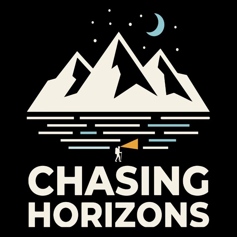 Chasing Horizons Night Mountains Motif