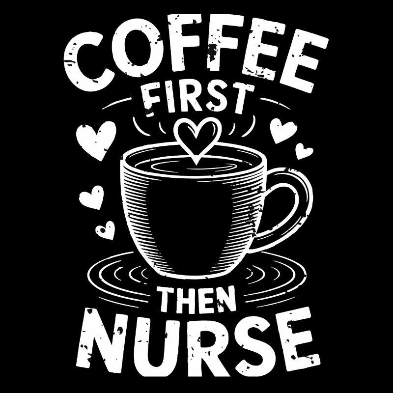 Erst Kaffee, dann Krankenschwester Lustiger Waschbär-Tee