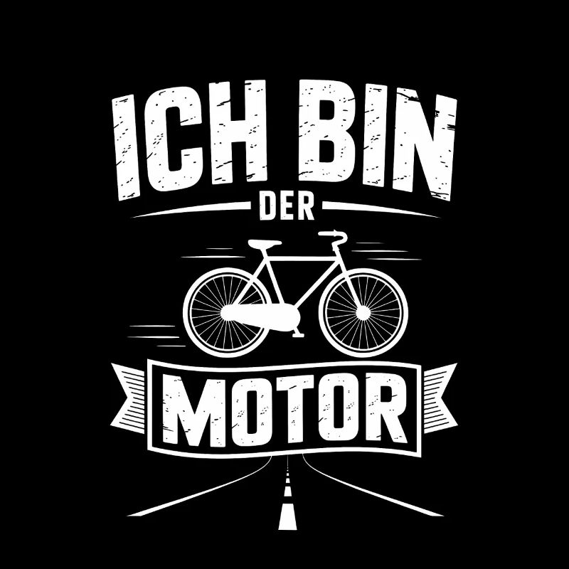 Ich bin der Motor Bicycle Emblem