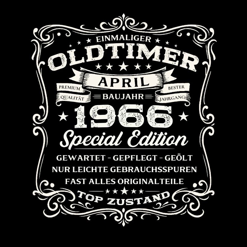 60. Geburtstag Geschenk Mann Oldtimer April 1966