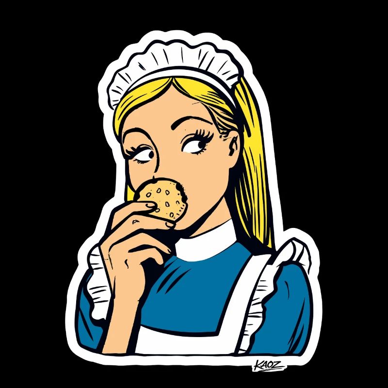 Maid and Cookie Pop Art
