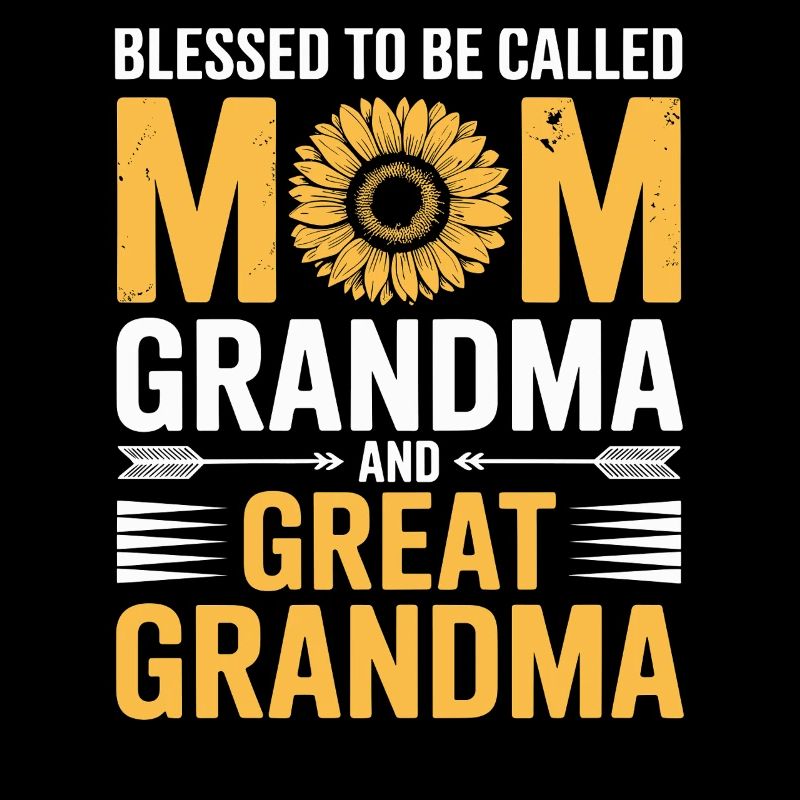 Mama Großmutter Sonnenblumen Design
