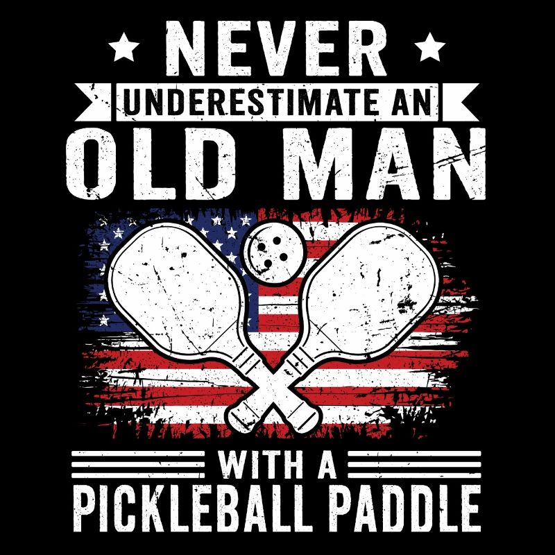 Never underestimate: Old man with pickleball