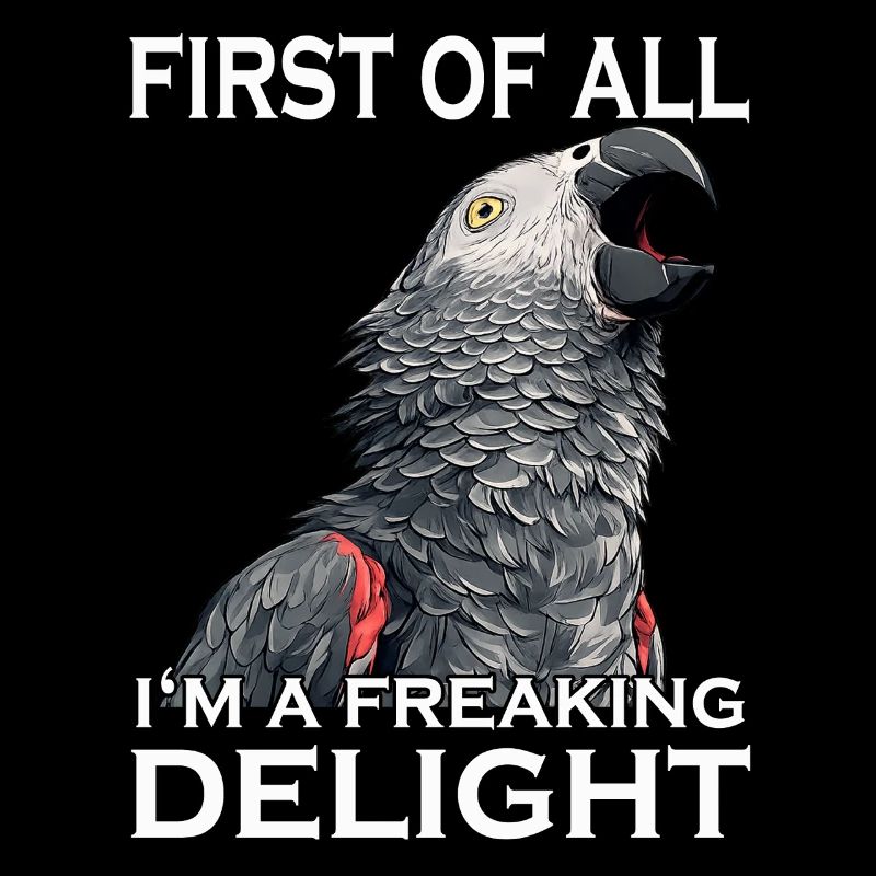 African Grey Parrot Bird Humor Naughty Parrot Sarcasm