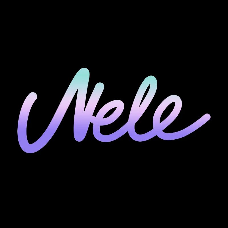 nele prénom name graffiti tag écriture coloré