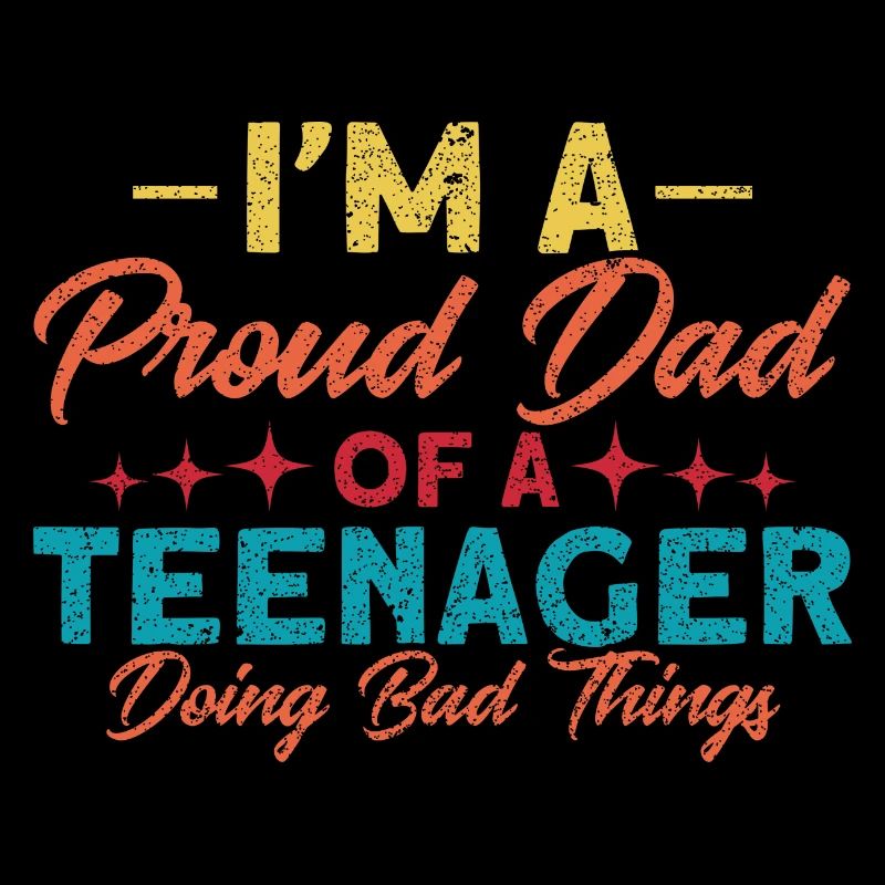 Vater eines Teenagers, der schlechte Dinge tut