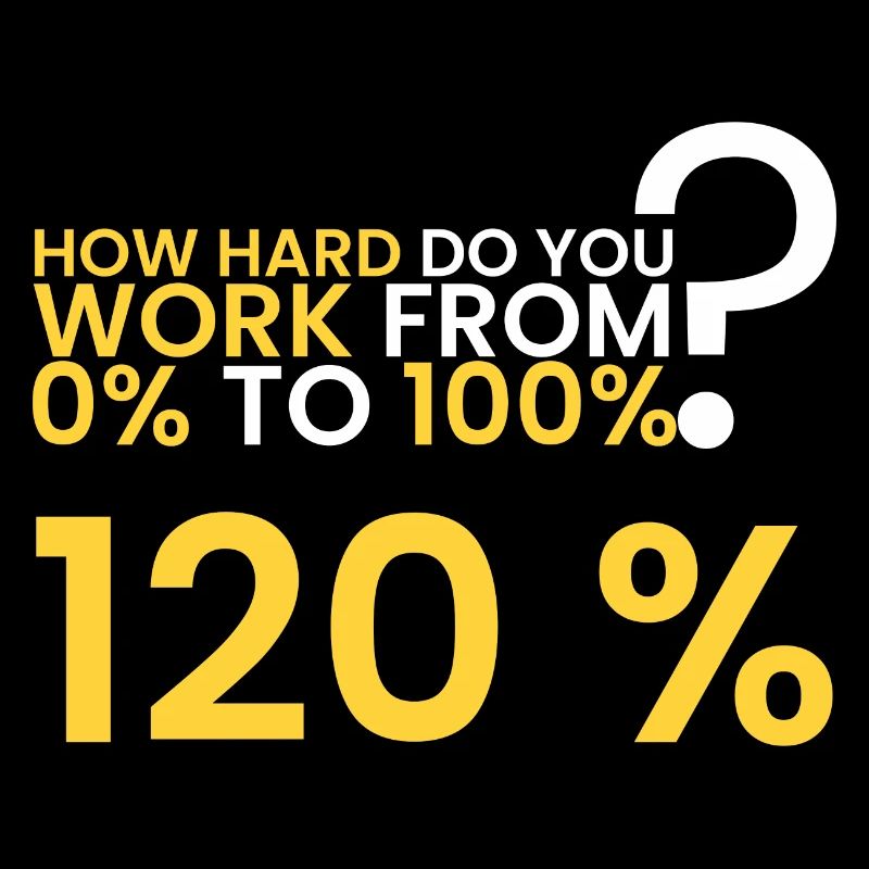 How hard is the work? 120%!