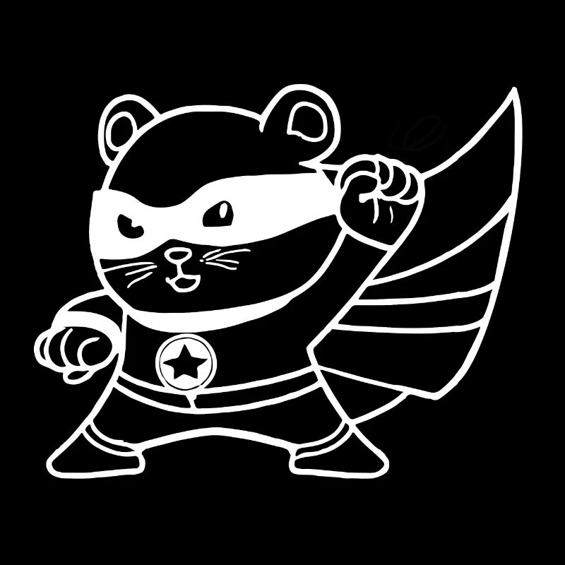 Hamster Superheld Geschenkidee