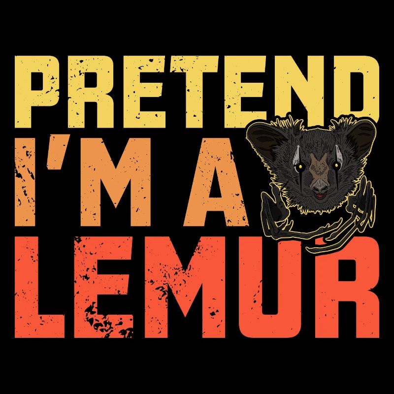 Pretend I'm a lemur Primat Madagaskar