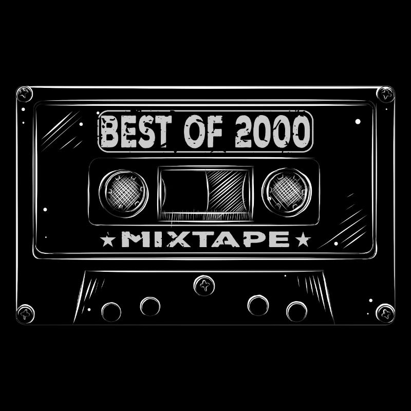 2000 Geburtstag Mixtape Kassette Retro