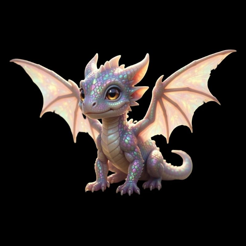 Iris Dragon: Iridescent Winged Dragon