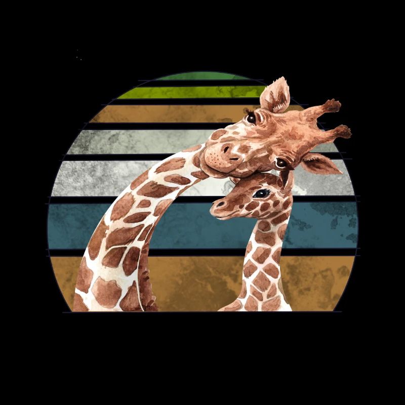 Girafe Mère Saint-Valentin cadeau