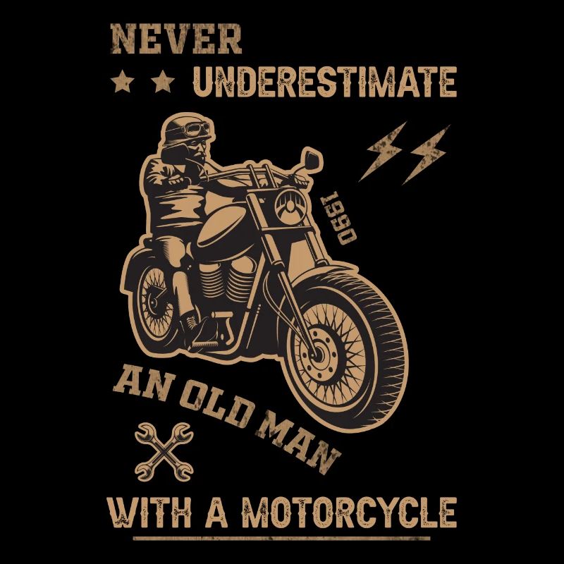 Never underestimate an old man - motorcycle